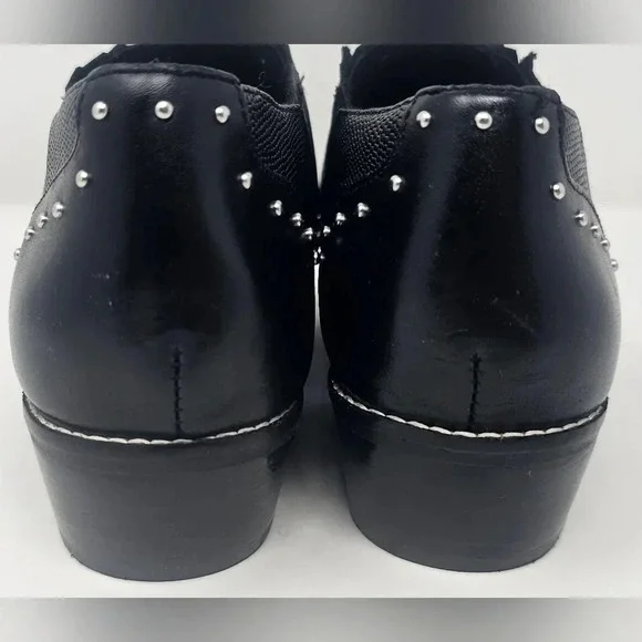 Crown Vintage Leather Studded Black Kavita Booties Size 6-NWOT - Picture 6 of 16